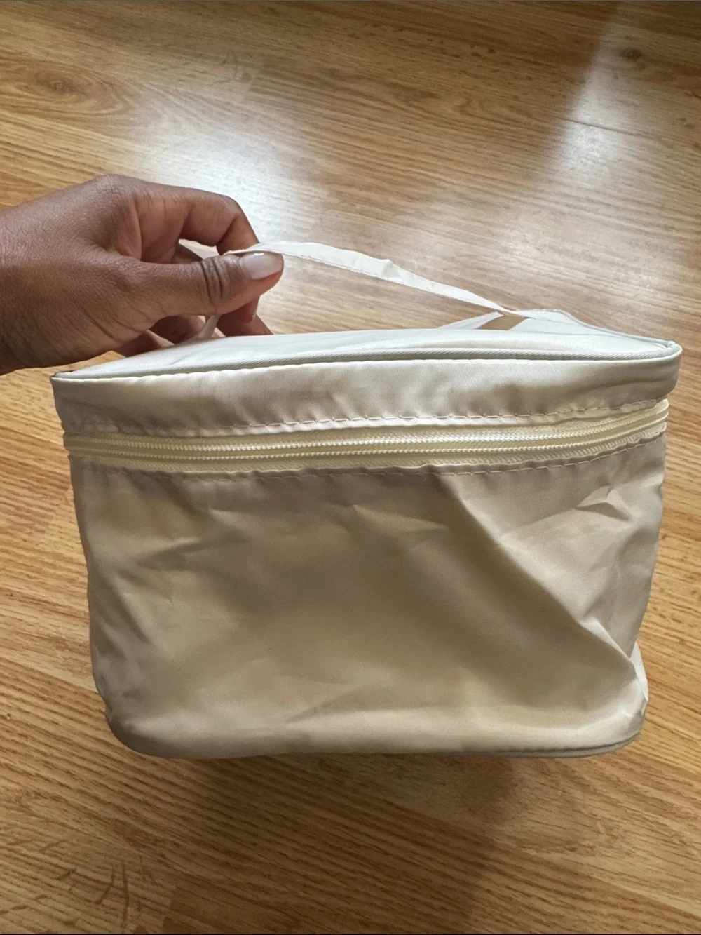 Cream Cosmetic Case